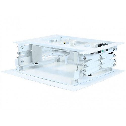 Soporte proyector  - 055-0064W, motorizado, distancia al techo ajustable 18-64 cm KIMEX, Blanco