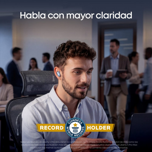 soundcore Liberty 5 Pro | Auriculares con cancelación de ruido para llamadas claras