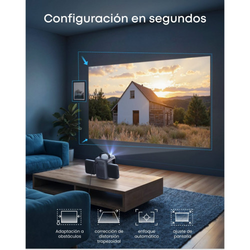 soundcore Nebula P1i | Proyector inteligente con altavoces giratorios