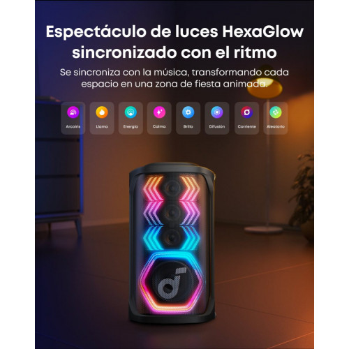 soundcore Rave 3S | Altavoz IA para fiestas con karaoke y sonido de 200W