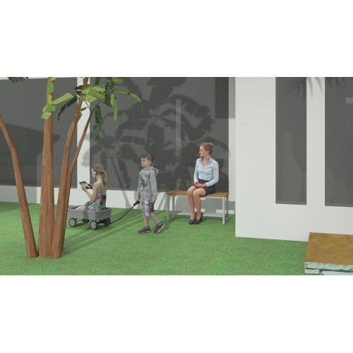 Spacio Banco de Madera Norrköping Estilo nórdico Uso Profesional Y hogar, vestuarios, habitación, decoración Exterior. Bancada de Madera (1 Metro)