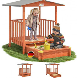 Spielwerk Merle Sand Box with Veranda and UV Protection