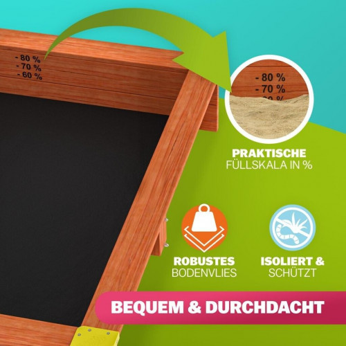 Spielwerk Merle Sand Box with Veranda and UV Protection