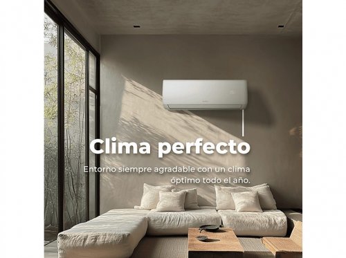 Split 2x1 - EVVO Clima WIFI 2x1 18.000 BTU (9.000 + 12.000), 18000 fg/h, Función Inverter, Blanco