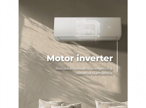 Split 2x1 - EVVO Clima WIFI 2x1 18.000 BTU (9.000 + 12.000), 18000 fg/h, Función Inverter, Blanco
