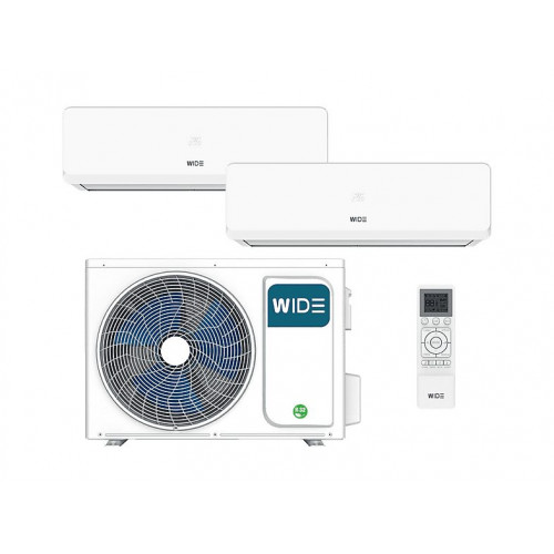 Split 2x1 - WIDE IULAN 2x1 5 ECO 3010+2100 frigorias con bomba de calor Inverter A+++, Función Inverter, white