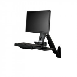 StarTech.com - Estación de Trabajo de Pie y Sentado para Montaje en Pared - Para Un Monitor de hasta 24