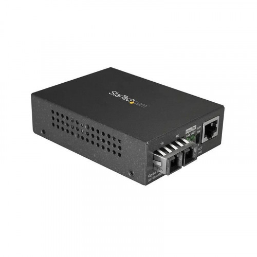 Startech Conversor de Medios Gigabit Ethernet RJ45 a Fibra Óptica SC Monomodo 1000Base-LX