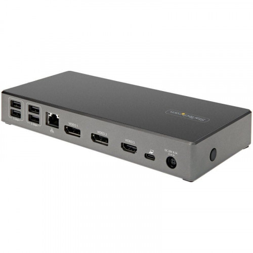 StarTech Dock USB-C para 3 Monitores con 100W de Entrega de Alimentación PD