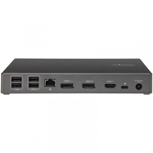 StarTech Dock USB-C para 3 Monitores con 100W de Entrega de Alimentación PD