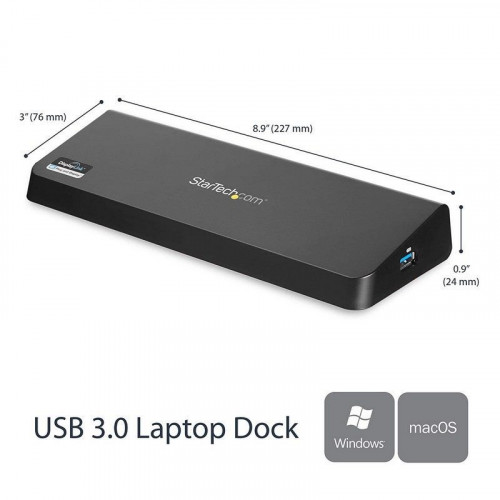Startech Docking Station USB 3.0 para Dos Monitores con HDMI y DisplayPort 4K