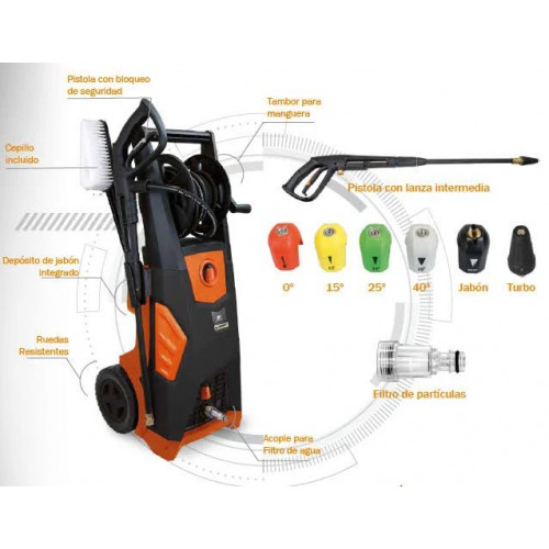 Stayer Hidrolimpiadora industrial con 3000W y motor de inducción