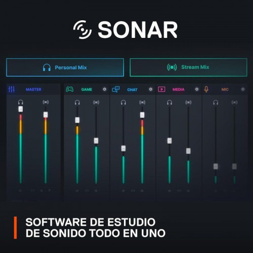 SteelSeries Alias Micrófono USB para Gaming Streaming y Pódcast con Cancelación de Ruido
