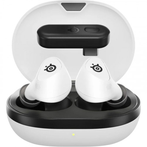 SteelSeries Arctis GameBuds Auriculares Inalámbricos Bluetooth Cancelación de Ruido para PS5 Blancos