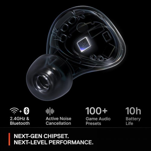 SteelSeries Arctis GameBuds Auriculares Inalámbricos Bluetooth Cancelación de Ruido para PS5 Blancos