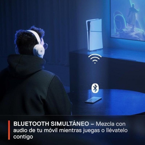 SteelSeries Arctis Nova 7P Auriculares Gaming Inalámbricos Blancos