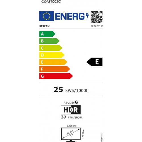STREAM SYSTEM S32GTH2 Negro - TV 32