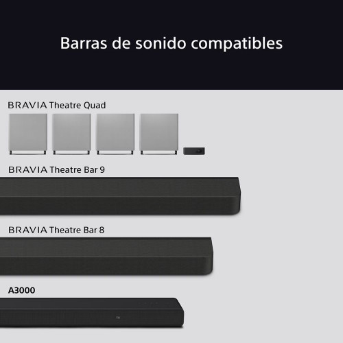 Subwoofer inalámbrico Sony BRAVIA Theatre Sub 7, 100W, graves profundos y sonido mejorado. Diseño compacto, combinable con barras y altavoces. Negro
