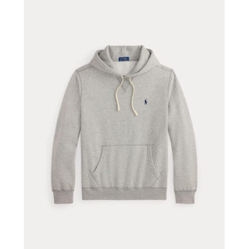 Sudadera con capucha de hombre de algodón con logo Gris claro