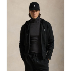 Sudadera de hombre con capucha y cremallera Negro