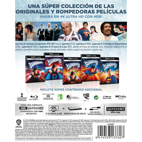 Superman I-IV (4K Ultra HD + Blu-Ray)