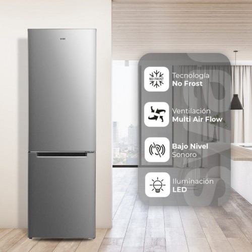 SVAN SC185603ENFX INOX - Frigorífico Combi No Frost
