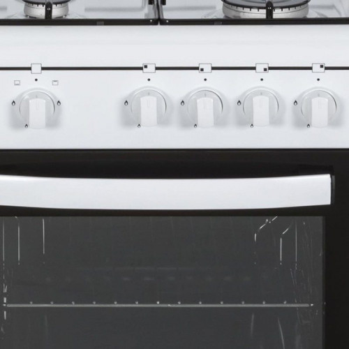 Svan SKKG4500TM Cocina de Gas con Horno 4 Zonas 55L con Tapa 50cm Blanco