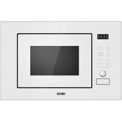 Svan SMWI2800DGB Microondas con Grill de Integración 20 Litros 800 W Blanco Display Led