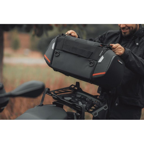 SW-Motech PRO Rackpack bolsa trasera 1680D Nailon ballistic negro 32-42 L