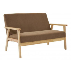 Sweeek Sofá banco patas de madera