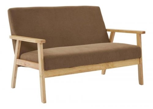 Sweeek Sofá banco patas de madera