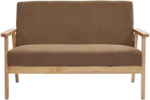 Sweeek Sofá banco patas de madera