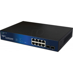 Switch, 10 puertos, Gigabit Ethernet, PoE+, SFP