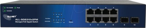 Switch, 10 puertos, Gigabit Ethernet, PoE+, SFP