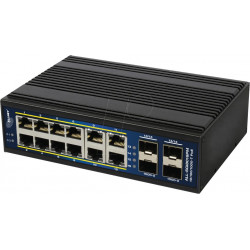 Switch, 16 puertos, Gigabit Ethernet, PoE+, SFP