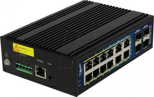 Switch, 16 puertos, Gigabit Ethernet, PoE+, SFP