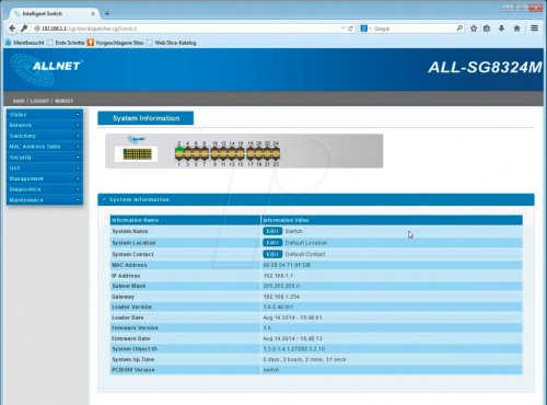 Switch, 24 puertos, Gigabit Ethernet