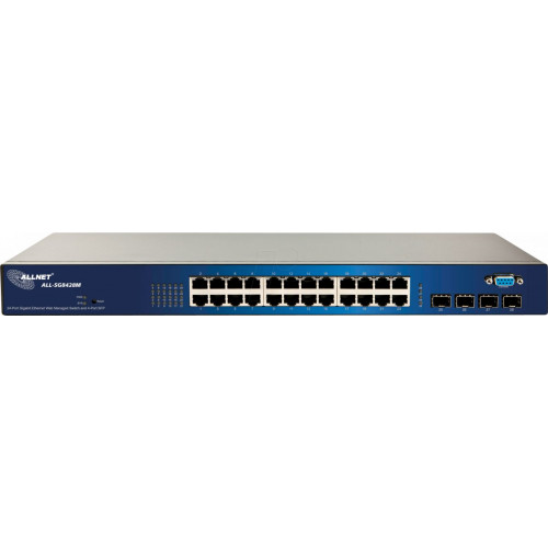 Switch, 24 puertos, Gigabit Ethernet, 4x SFP