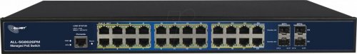 Switch, 26 puertos, Gigabit Ethernet, PoE+, SFP, RJ45/SFP