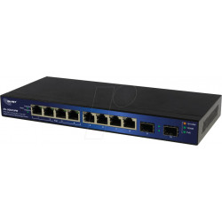 Switch, 8 puertos, Gigabit Ethernet, PoE, 2xSFP
