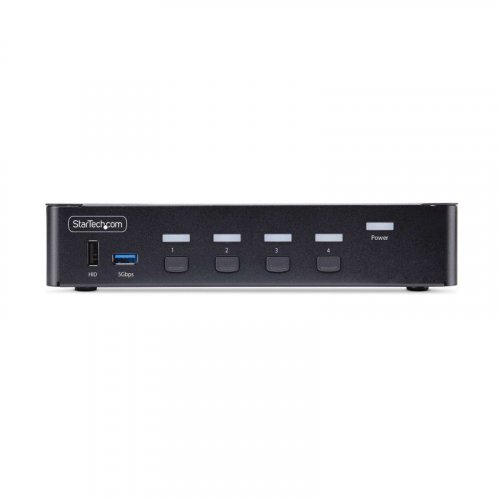 Switch KVM DisplayPort StarTech.com 4 Puertos 8K60 USB 3.0/2.0 Botones HDR AV Independiente