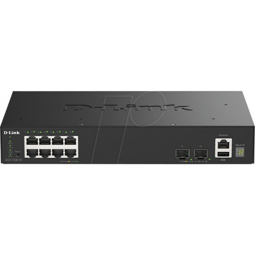 Switch, managed, 8-Port, Gigabit Ethernet, SFP+