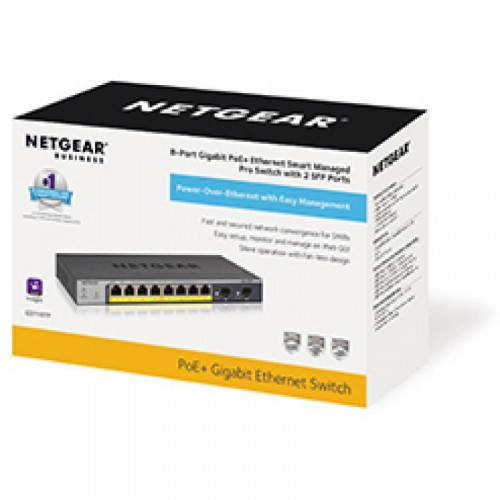 Switch Netgear GS110TP 8 Puertos Gigabit, 2 SFP, PoE+, L2/L3/L4 Gestionado