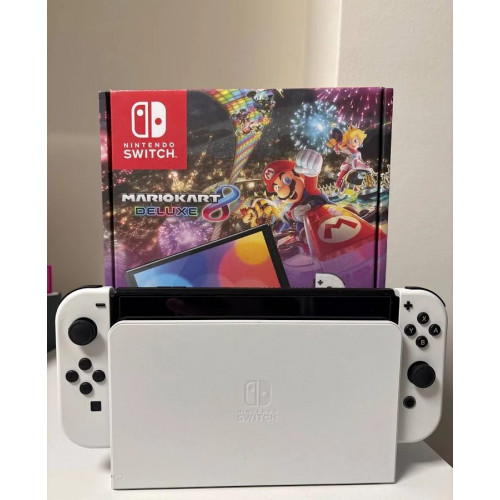 Switch OLED & Mario Kart 8 Deluxe Consola de juegos portátil 17,8 cm 64 GB Pantalla táctil Wifi Negro
