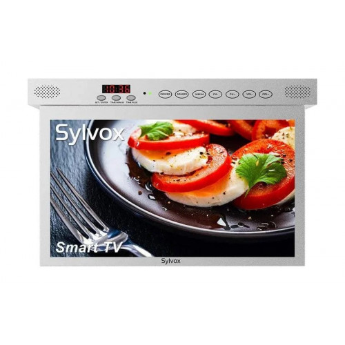 Sylvox 15.6'' Kitchen TV Silver TV Full HD