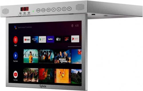 Sylvox 15.6'' Kitchen TV Silver TV Full HD