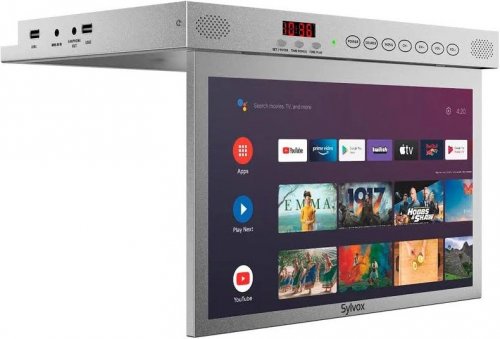 Sylvox 15.6'' Kitchen TV Silver TV Full HD
