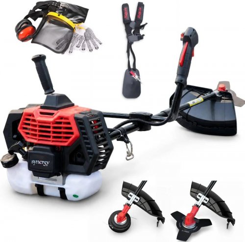 Synergy desbrozadora gasolina 2 en 1 65cc 4,9cv motor 2t Con Disco
