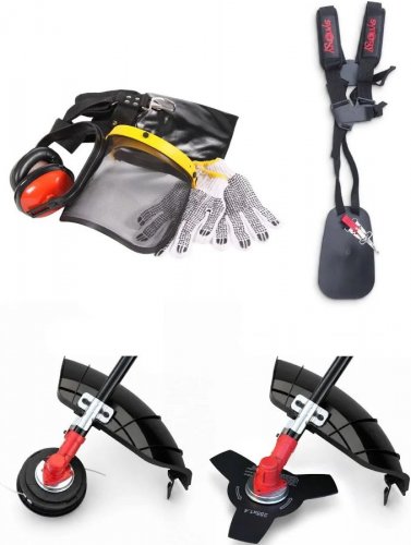 Synergy desbrozadora gasolina 2 en 1 65cc 4,9cv motor 2t Con Disco