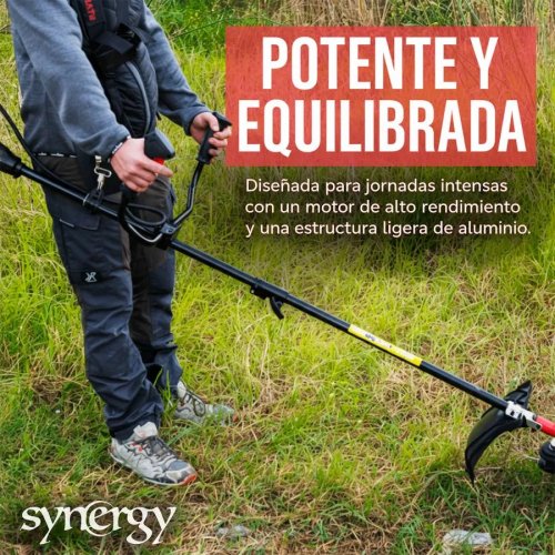 Synergy desbrozadora gasolina 2 en 1 65cc 4,9cv motor 2t Con Disco